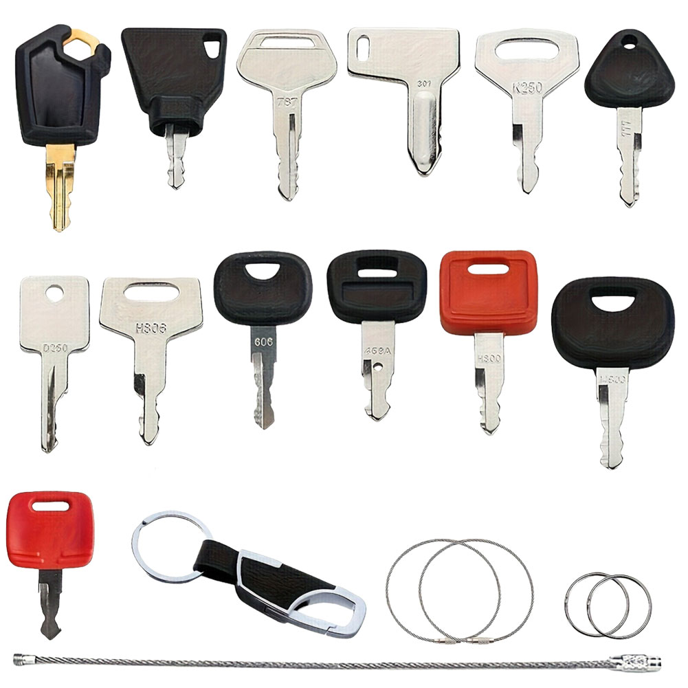 Heavy Equipment Keys Master Set - 13 PCS Ignition Key Sets For