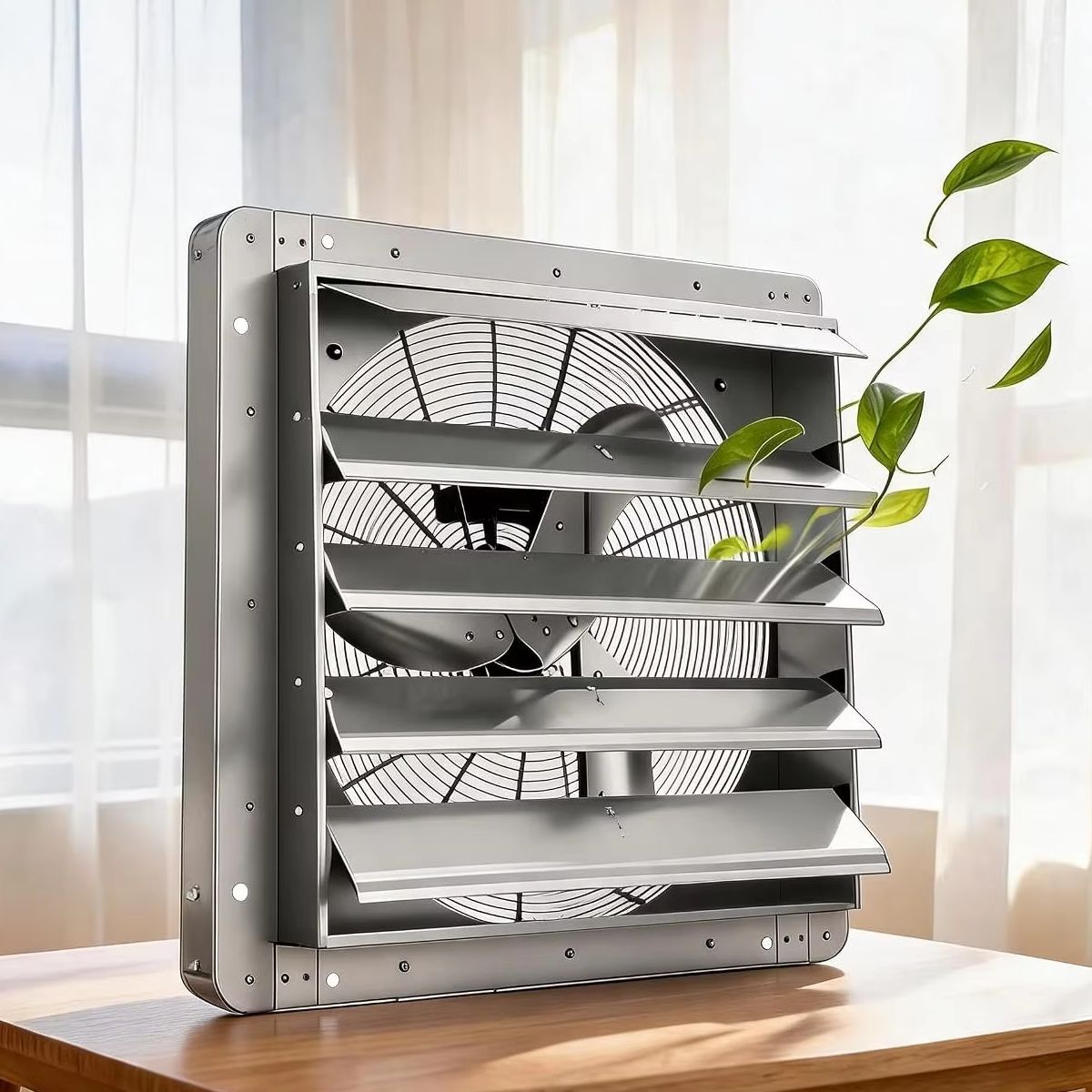 Exhaust Fan Industrial - 20 24 Inch Automatic Louver Exhaust