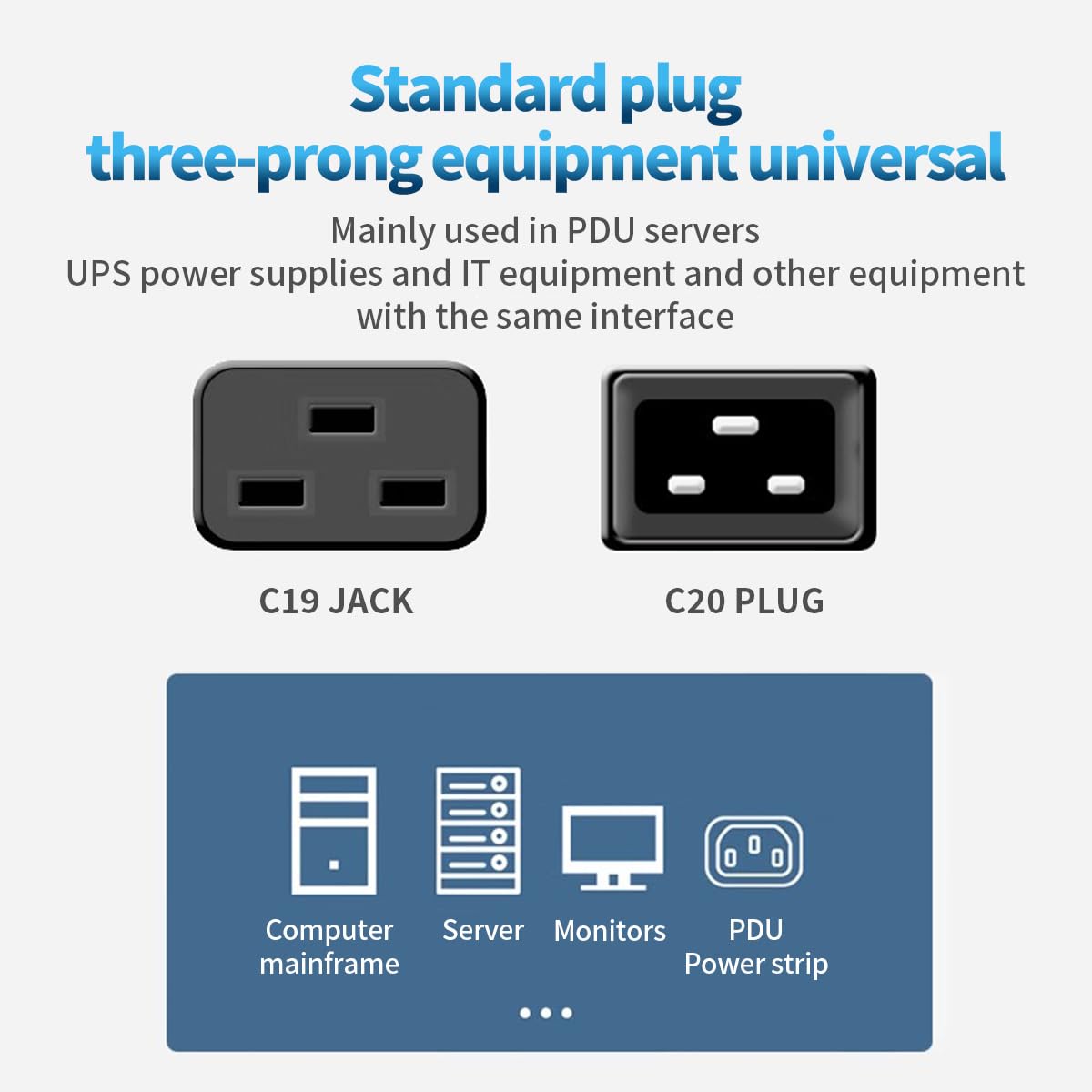 TOWE IEC C20 to C19 Power Exte - Heavy Equipment Center recension och pris
