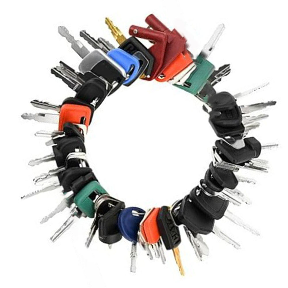50pcs Heavy Equipment Keys Mas - Heavy Equipment Keys Master Set recension och pris