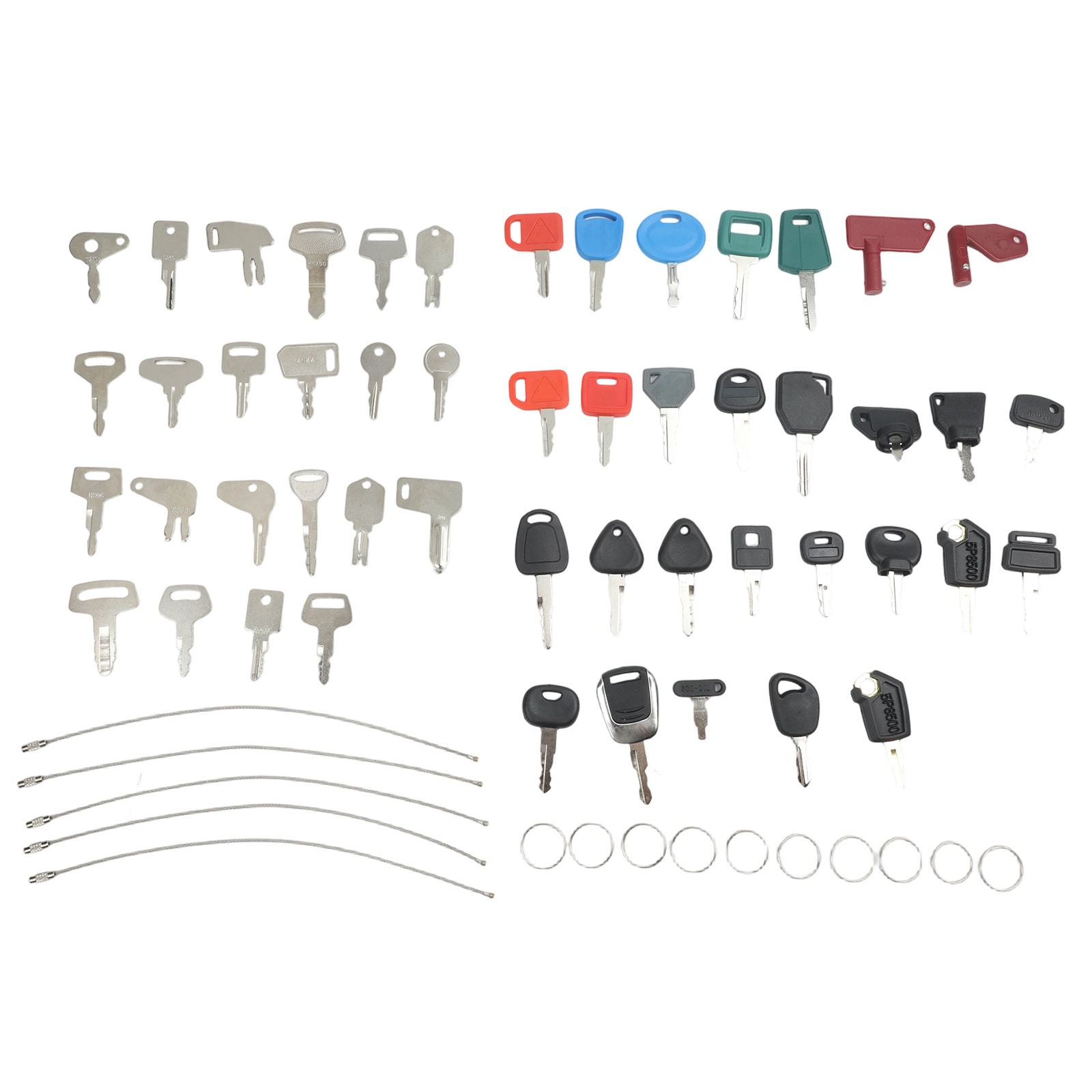 50pcs Heavy Equipment Keys Mas - Heavy Equipment Keys Master Set recension och pris
